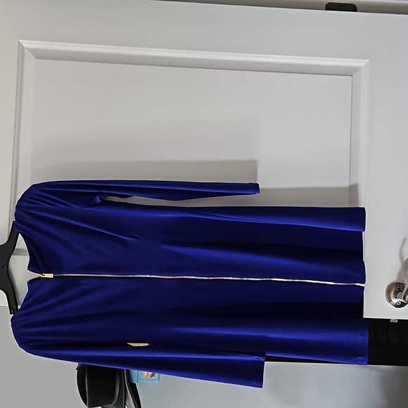 Vince Camuto royal blue long sleeve dress - Picture 5 of 6